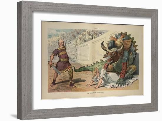 An Unexpected Challenge-JS Pughe-Framed Art Print