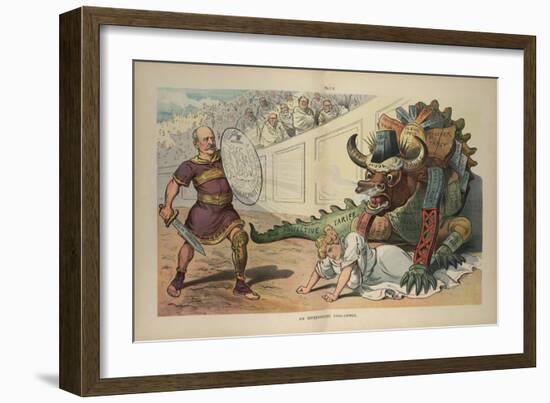 An Unexpected Challenge-JS Pughe-Framed Art Print