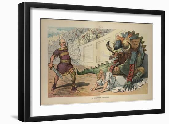 An Unexpected Challenge-JS Pughe-Framed Art Print