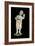 An unglazed and painted pottery model of a curly-headed and bejewelled youth-Werner Forman-Framed Giclee Print