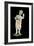 An unglazed and painted pottery model of a curly-headed and bejewelled youth-Werner Forman-Framed Giclee Print