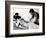 An Unidentified Japanese Tattoo Artist Works on a Woman's Backside-null-Framed Photographic Print