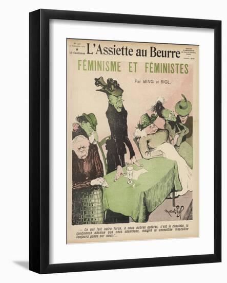 An Unsympathetic View of Feminists-Robert Sigl-Framed Art Print