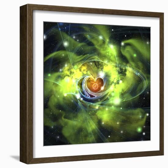 An Unusual Nebula in the Cosmos Has a Heart at its Center-null-Framed Premium Giclee Print