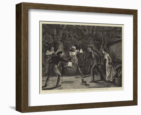 An Unwelcome Visitor, a Frequent Incident of Anglo-Indian Life-null-Framed Giclee Print