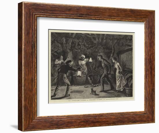 An Unwelcome Visitor, a Frequent Incident of Anglo-Indian Life-null-Framed Giclee Print