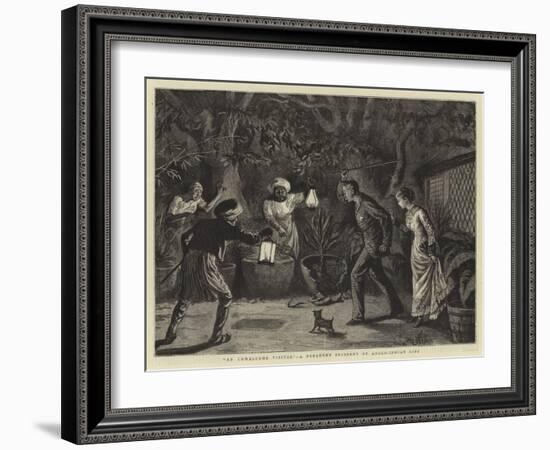 An Unwelcome Visitor, a Frequent Incident of Anglo-Indian Life-null-Framed Giclee Print