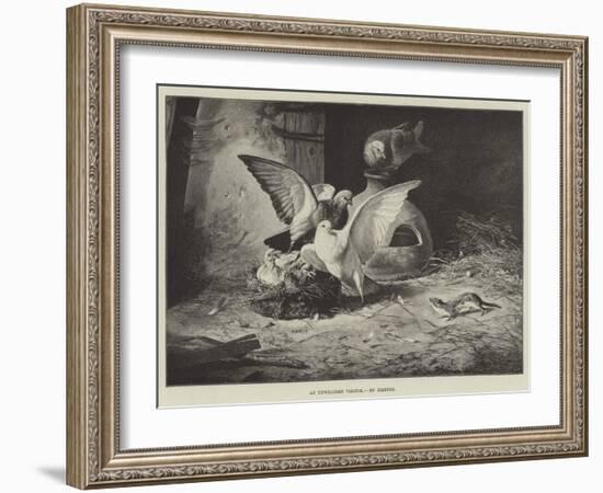 An Unwelcome Visitor-null-Framed Giclee Print