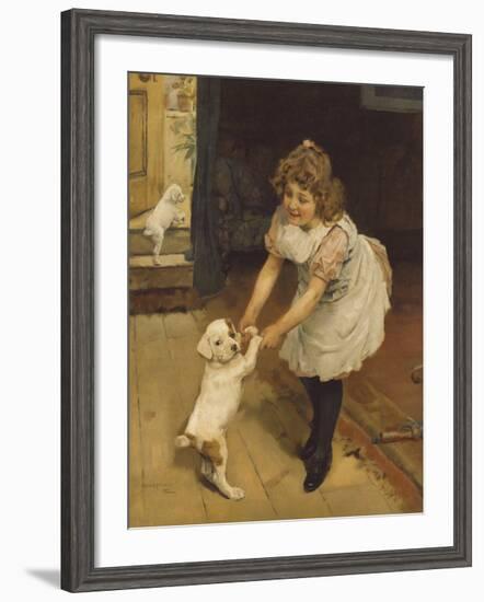 An Unwilling Partner-Arthur Elsley-Framed Premium Giclee Print