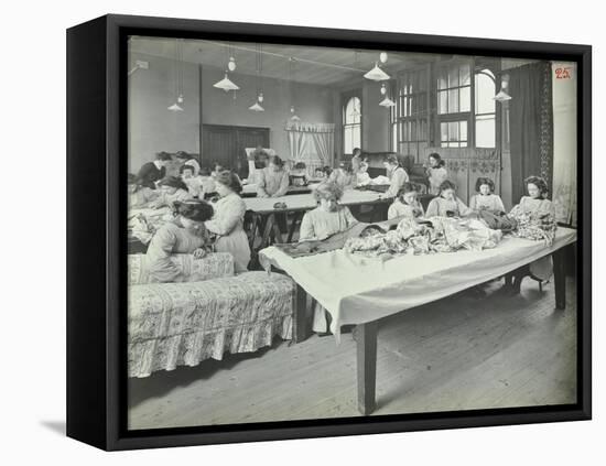 An Upholstery Class for Female Students at Borough Polytechnic, Southwark, London, 1911-null-Framed Premier Image Canvas