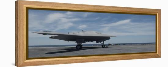 An X-47B Unmanned Combat Air System Launches from USS George H.W. Bush-null-Framed Premier Image Canvas