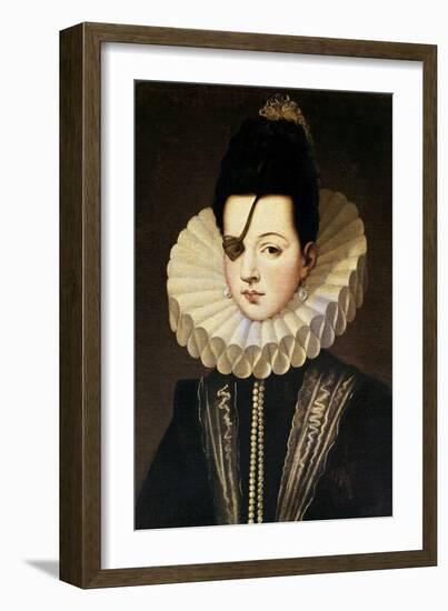 Ana De Mendoza, Princess of Eboli, 16th Century, Spanish Renaissance-Alonso Sanchez Coello-Framed Giclee Print