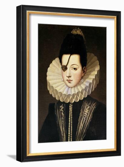 Ana De Mendoza, Princess of Eboli, 16th Century, Spanish Renaissance-Alonso Sanchez Coello-Framed Giclee Print