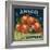 Anaco Apple Crate Label - San Francisco, CA-Lantern Press-Framed Art Print