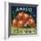 Anaco Apple Crate Label - San Francisco, CA-Lantern Press-Framed Art Print