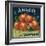 Anaco Apple Crate Label - San Francisco, CA-Lantern Press-Framed Art Print