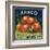 Anaco Apple Crate Label - San Francisco, CA-Lantern Press-Framed Art Print