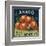 Anaco Apple Crate Label - San Francisco, CA-Lantern Press-Framed Art Print