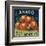 Anaco Apple Crate Label - San Francisco, CA-Lantern Press-Framed Art Print