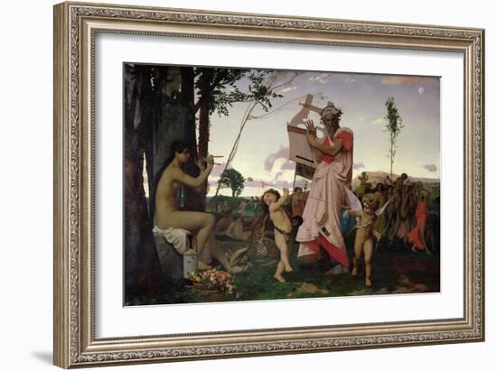 Anacreon, Bacchus and Aphrodite, 1848-Jean Leon Gerome-Framed Giclee Print