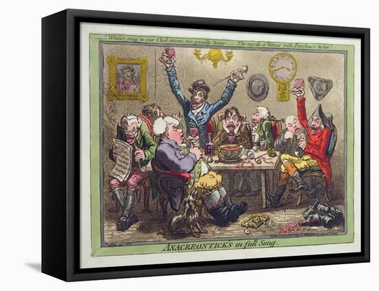 Anacreontick's in Full Song, Published by Hannah Humphrey in 1801-James Gillray-Framed Premier Image Canvas