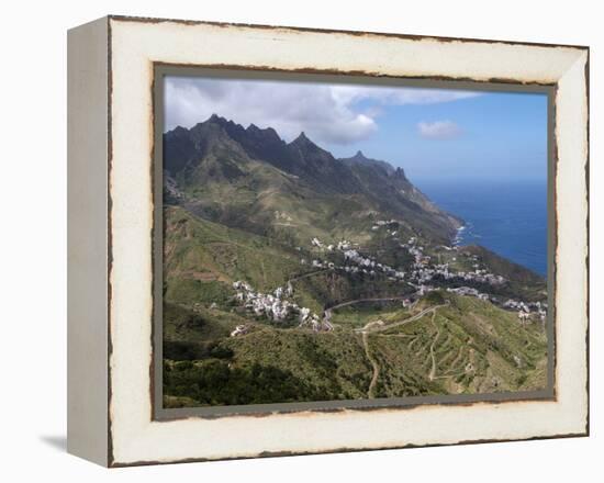 Anaga Mountains and Almaciga, Tenerife, Canary Islands, Spain, Atlantic, Europe-Hans Peter Merten-Framed Premier Image Canvas