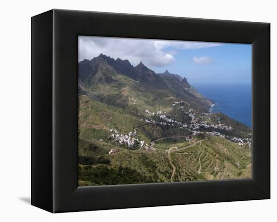 Anaga Mountains and Almaciga, Tenerife, Canary Islands, Spain, Atlantic, Europe-Hans Peter Merten-Framed Premier Image Canvas