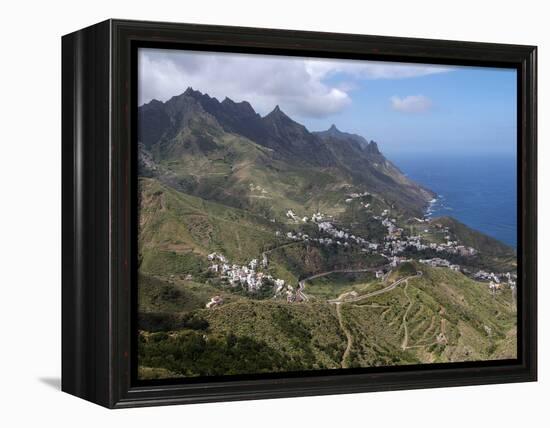 Anaga Mountains and Almaciga, Tenerife, Canary Islands, Spain, Atlantic, Europe-Hans Peter Merten-Framed Premier Image Canvas