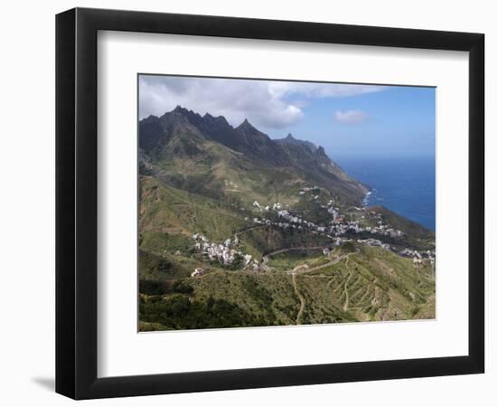 Anaga Mountains and Almaciga, Tenerife, Canary Islands, Spain, Atlantic, Europe-Hans Peter Merten-Framed Photographic Print