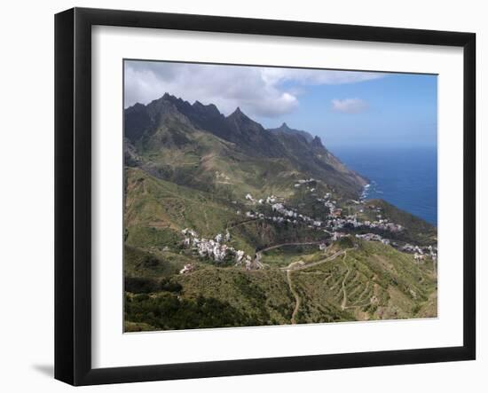 Anaga Mountains and Almaciga, Tenerife, Canary Islands, Spain, Atlantic, Europe-Hans Peter Merten-Framed Photographic Print