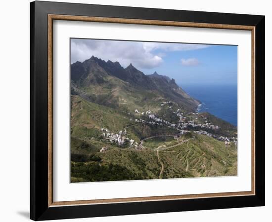 Anaga Mountains and Almaciga, Tenerife, Canary Islands, Spain, Atlantic, Europe-Hans Peter Merten-Framed Photographic Print