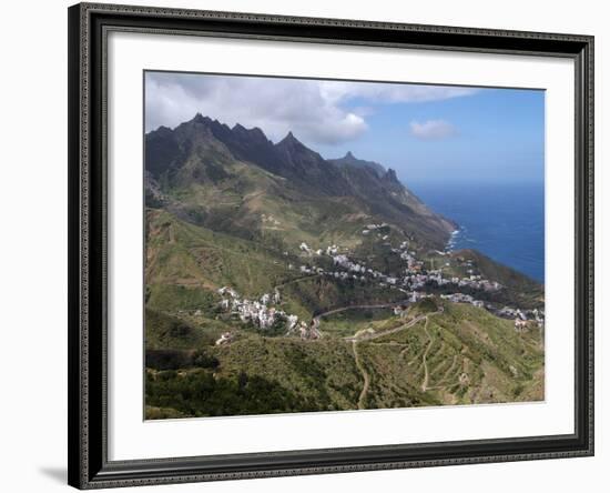 Anaga Mountains and Almaciga, Tenerife, Canary Islands, Spain, Atlantic, Europe-Hans Peter Merten-Framed Photographic Print