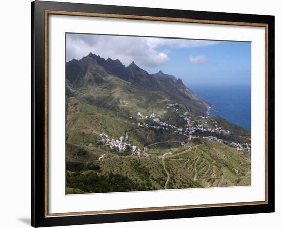 Anaga Mountains and Almaciga, Tenerife, Canary Islands, Spain, Atlantic, Europe-Hans Peter Merten-Framed Photographic Print