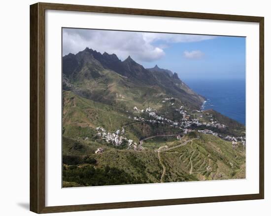 Anaga Mountains and Almaciga, Tenerife, Canary Islands, Spain, Atlantic, Europe-Hans Peter Merten-Framed Photographic Print