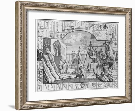 Analysis of Beauty, Plate 1, 1753-William Hogarth-Framed Giclee Print