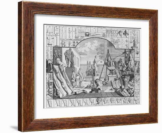 Analysis of Beauty, Plate 1, 1753-William Hogarth-Framed Giclee Print