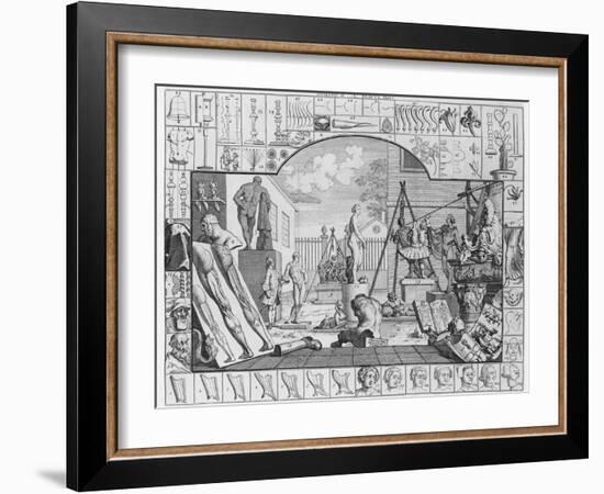 Analysis of Beauty, Plate 1, 1753-William Hogarth-Framed Giclee Print