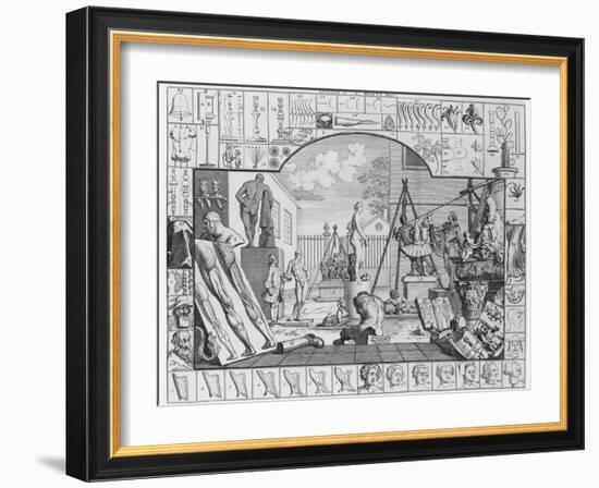 Analysis of Beauty, Plate 1, 1753-William Hogarth-Framed Giclee Print