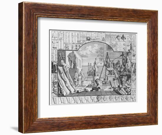 Analysis of Beauty, Plate 1, 1753-William Hogarth-Framed Giclee Print