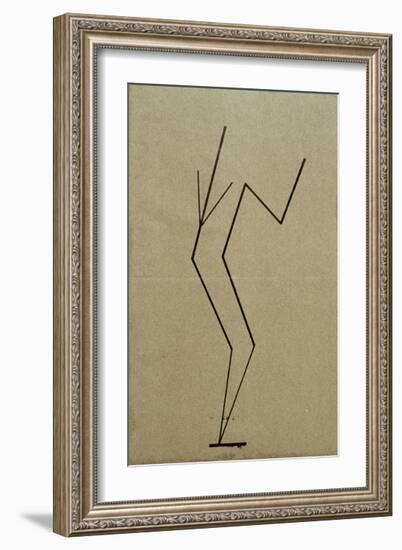 Analytical Drawing after Photos of Dancing, 1925-Wassily Kandinsky-Framed Giclee Print