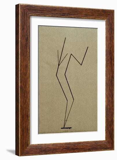 Analytical Drawing after Photos of Dancing, 1925-Wassily Kandinsky-Framed Giclee Print