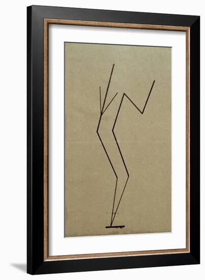 Analytical Drawing after Photos of Dancing, 1925-Wassily Kandinsky-Framed Giclee Print