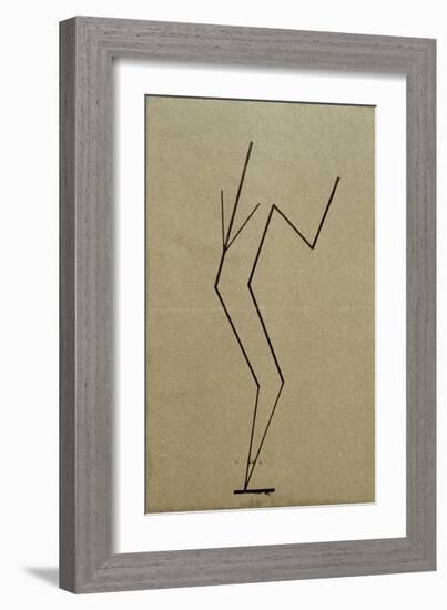 Analytical Drawing after Photos of Dancing, 1925-Wassily Kandinsky-Framed Giclee Print