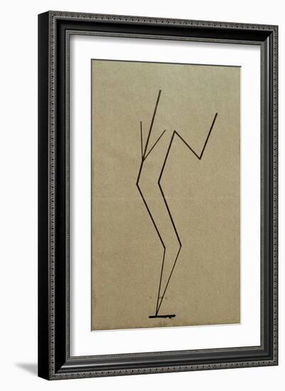 Analytical Drawing after Photos of Dancing, 1925-Wassily Kandinsky-Framed Giclee Print