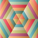 Retro Triangle Background-AnaMarques-Art Print