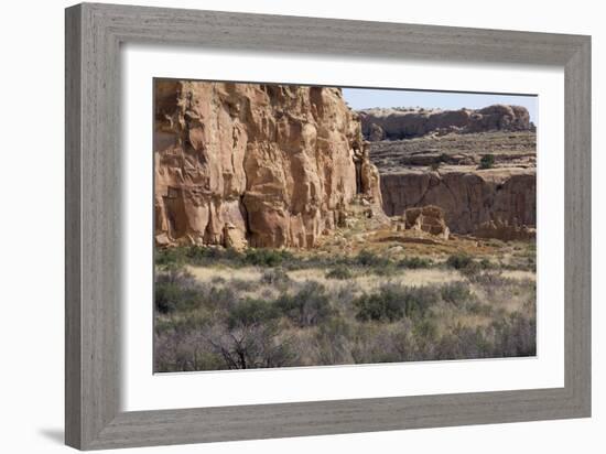 Anasazi/Ancestral Puebloan Ruins of Chetro Ketl in Chaco Canyon, New Mexico-null-Framed Photographic Print