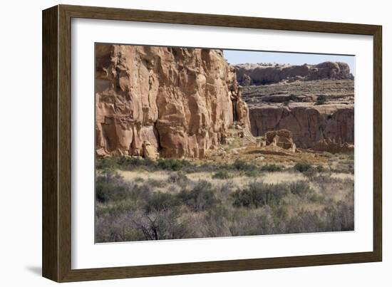 Anasazi/Ancestral Puebloan Ruins of Chetro Ketl in Chaco Canyon, New Mexico-null-Framed Photographic Print