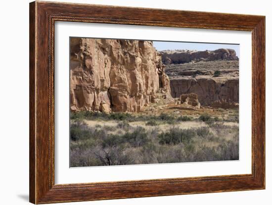 Anasazi/Ancestral Puebloan Ruins of Chetro Ketl in Chaco Canyon, New Mexico-null-Framed Photographic Print