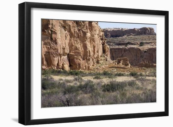 Anasazi/Ancestral Puebloan Ruins of Chetro Ketl in Chaco Canyon, New Mexico-null-Framed Photographic Print