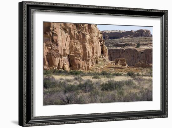 Anasazi/Ancestral Puebloan Ruins of Chetro Ketl in Chaco Canyon, New Mexico-null-Framed Photographic Print